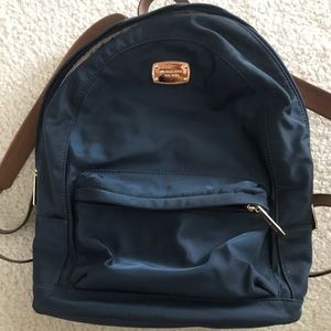 Michael Kors navy backpack
